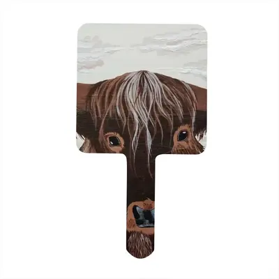 Bull - Red Bull Taurus Animals Buffalo Wild Square Handle Mirror