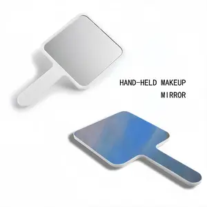 Abstraction Of The Sea Square Handle Mirror