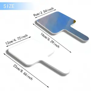 Abstraction Of The Sea Square Handle Mirror