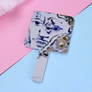 Hold My Hand Said The Butterfly Square Handle Mirror