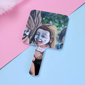 Clowns Square Handle Mirror