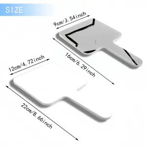 Bird Square Handle Mirror