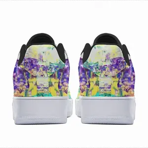 Men Turquoise Trees Low Top Shoes