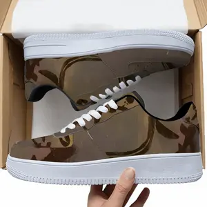 Men Lines On Greenish Low Top Shoes