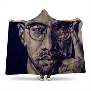 Malcolm X Portrait Hat Blanket (Multi-Size)