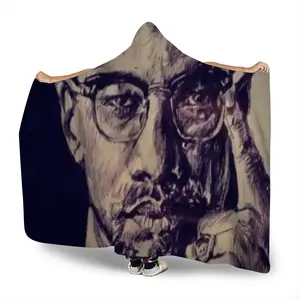 Malcolm X Portrait Hat Blanket (Multi-Size)