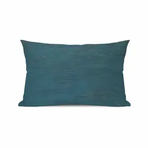 Aqua Blue Polyester Pillow (Rectangle, Multi-Size)