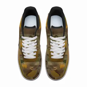 Men Green Yellow Playlines Low Top Shoes