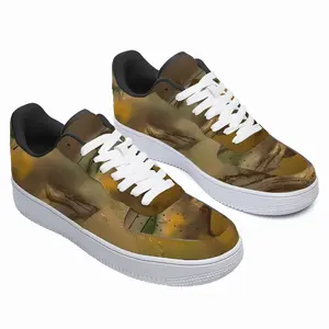 Men Green Yellow Playlines Low Top Shoes