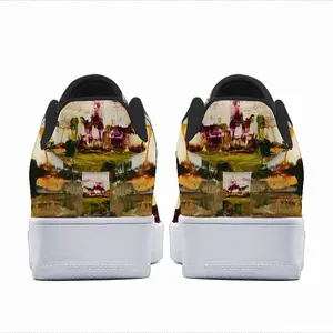 Men Blooming Cherry Trees Low Top Shoes