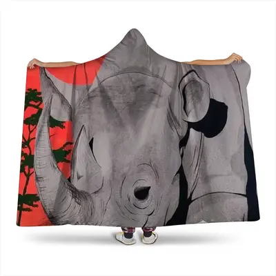 Rhinoceros Animals Wild Africa Tanzania Namibia Hat Blanket (Multi-Size)