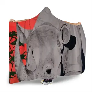 Rhinoceros Animals Wild Africa Tanzania Namibia Hat Blanket (Multi-Size)