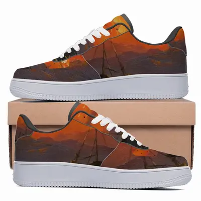 Men Beautiful Sunset On The Sea Low Top Shoes