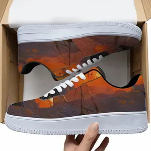 Men Beautiful Sunset On The Sea Low Top Shoes