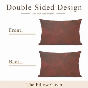 Burnt Red Clouds Polyester Pillow (Rectangle, Multi-Size)