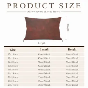 Burnt Red Clouds Polyester Pillow (Rectangle, Multi-Size)