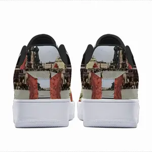 Men Lady In Red Square Low Top Shoes