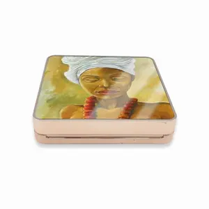 Woman With Red Necklace Air Cushion Box (Square)