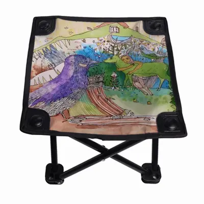 The Lee - Drawing Folding Fishing Stool