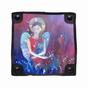 Angel With Cat Folding Fishing Stool