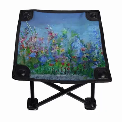 Field Of Blossoms Folding Fishing Stool