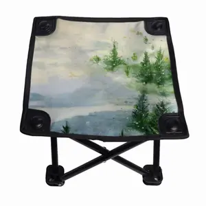 Winter Firs Folding Fishing Stool