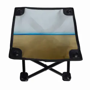 Blue Line With Gold Folding Fishing Stool