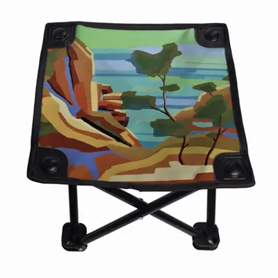 Calanque Near Toulon Mediterranean Cove Folding Fishing Stool