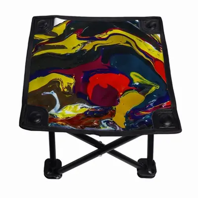 Running In Paint Folding Fishing Stool