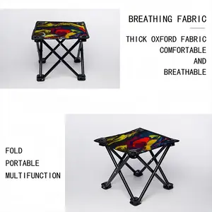 Running In Paint Folding Fishing Stool