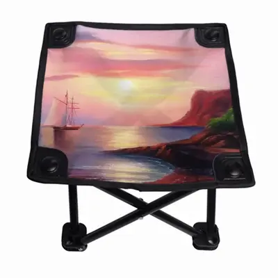 Red Sea Sunset Folding Fishing Stool