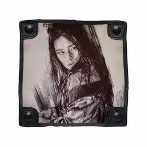 Portrait Of Gong Li Folding Fishing Stool