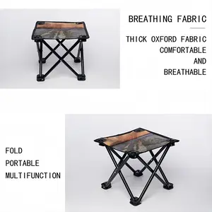 Thaw Darkens Oil On Folding Fishing Stool