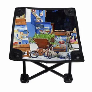 Santorini Shop In Oia Folding Fishing Stool