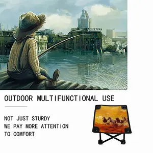 Fire In The Meadow Folding Fishing Stool