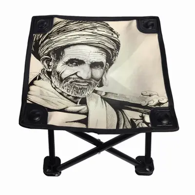 Indian Rail Worker Folding Fishing Stool