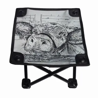 Kilroy Cow Folding Fishing Stool