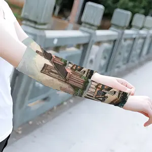 Brooklyn Bridge In Oil Outdoor Arm Sleeves