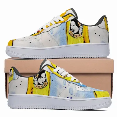 Men Banana Style - Pop Art Fruit Yellow Low Top Shoes