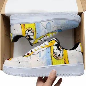 Men Banana Style - Pop Art Fruit Yellow Low Top Shoes