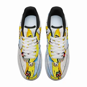 Men Banana Style - Pop Art Fruit Yellow Low Top Shoes