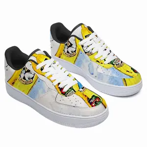 Men Banana Style - Pop Art Fruit Yellow Low Top Shoes