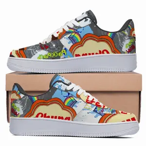 Men Chupa Chups - Blue Yellow Orange Low Top Shoes