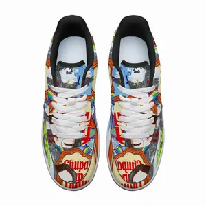 Men Chupa Chups - Blue Yellow Orange Low Top Shoes