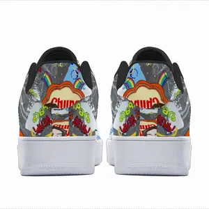 Men Chupa Chups - Blue Yellow Orange Low Top Shoes