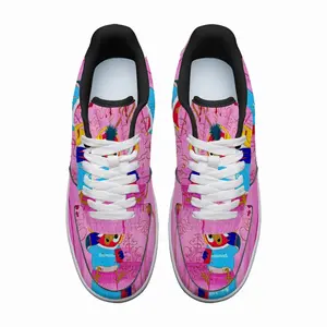 Men Fashionista - Bird Animals Pink Yellow Balenciaga Low Top Shoes