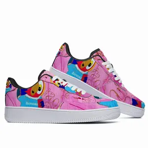 Men Fashionista - Bird Animals Pink Yellow Balenciaga Low Top Shoes