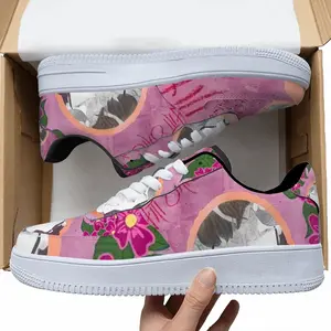 Men Beauty Is You Erotic Flowers Pink Cat Sexy Low Top Shoes