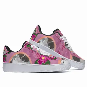 Men Beauty Is You Erotic Flowers Pink Cat Sexy Low Top Shoes