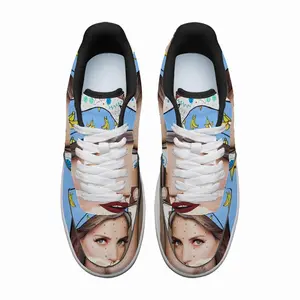 Men Banana Girl - Sexy Fashion Folk Women Blue Low Top Shoes